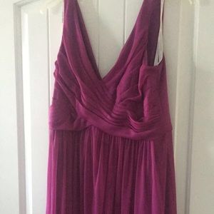 David's Bridal Bridemaids Raspberry Dress